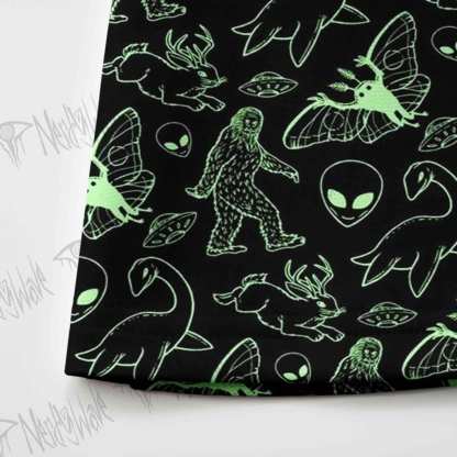 Cryptid Night Skateboard Skirts