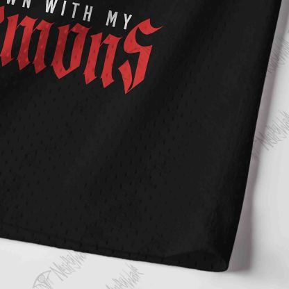 Down with My Demons Mesh Jersey Tank Top