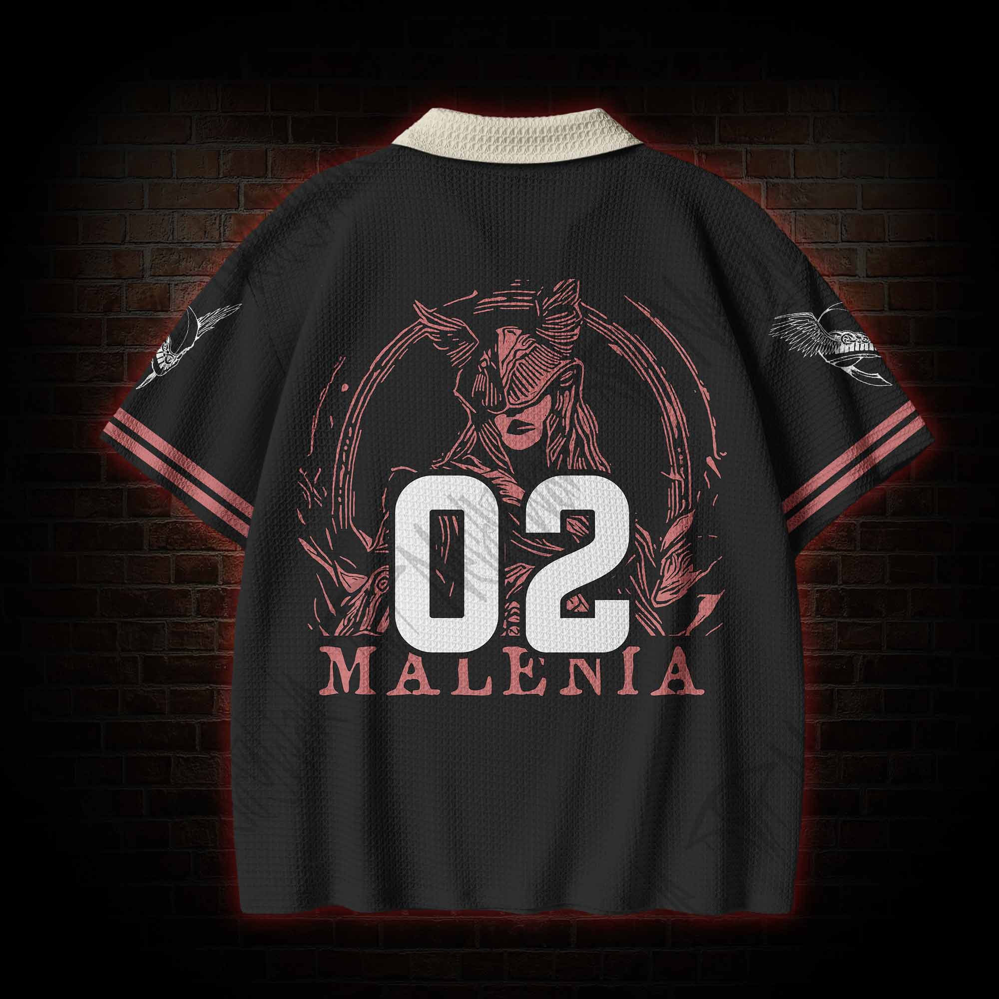 True Horror Crochet Knit Polo Shirt