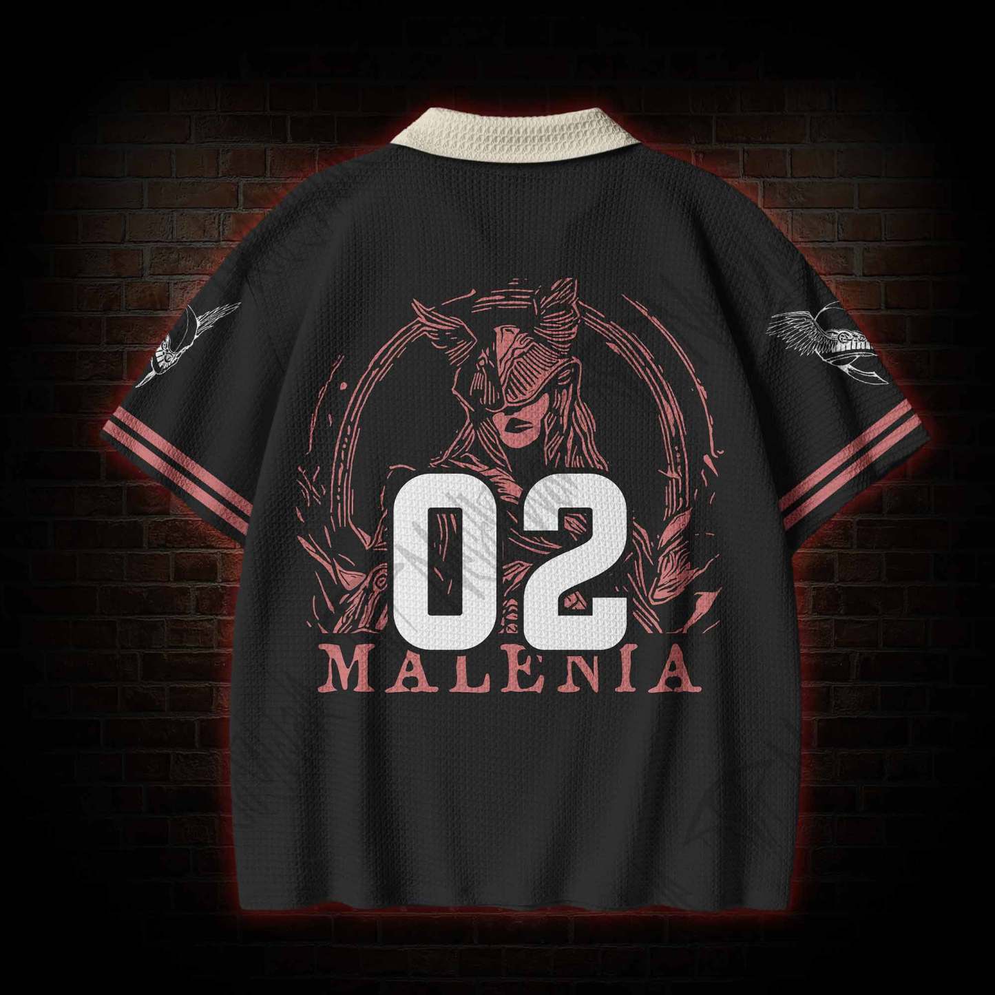 True Horror Crochet Knit Polo Shirt