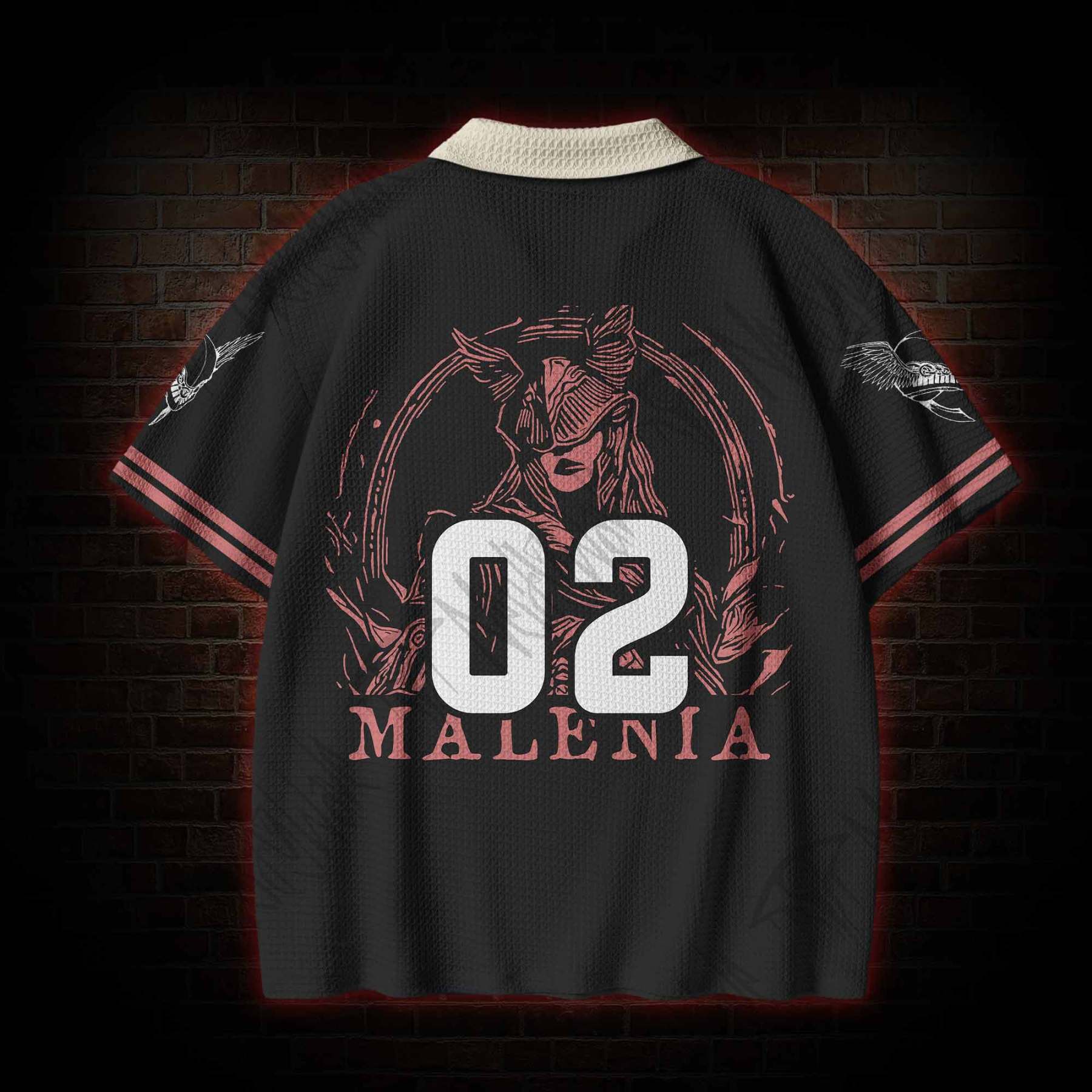 True Horror Crochet Knit Polo Shirt