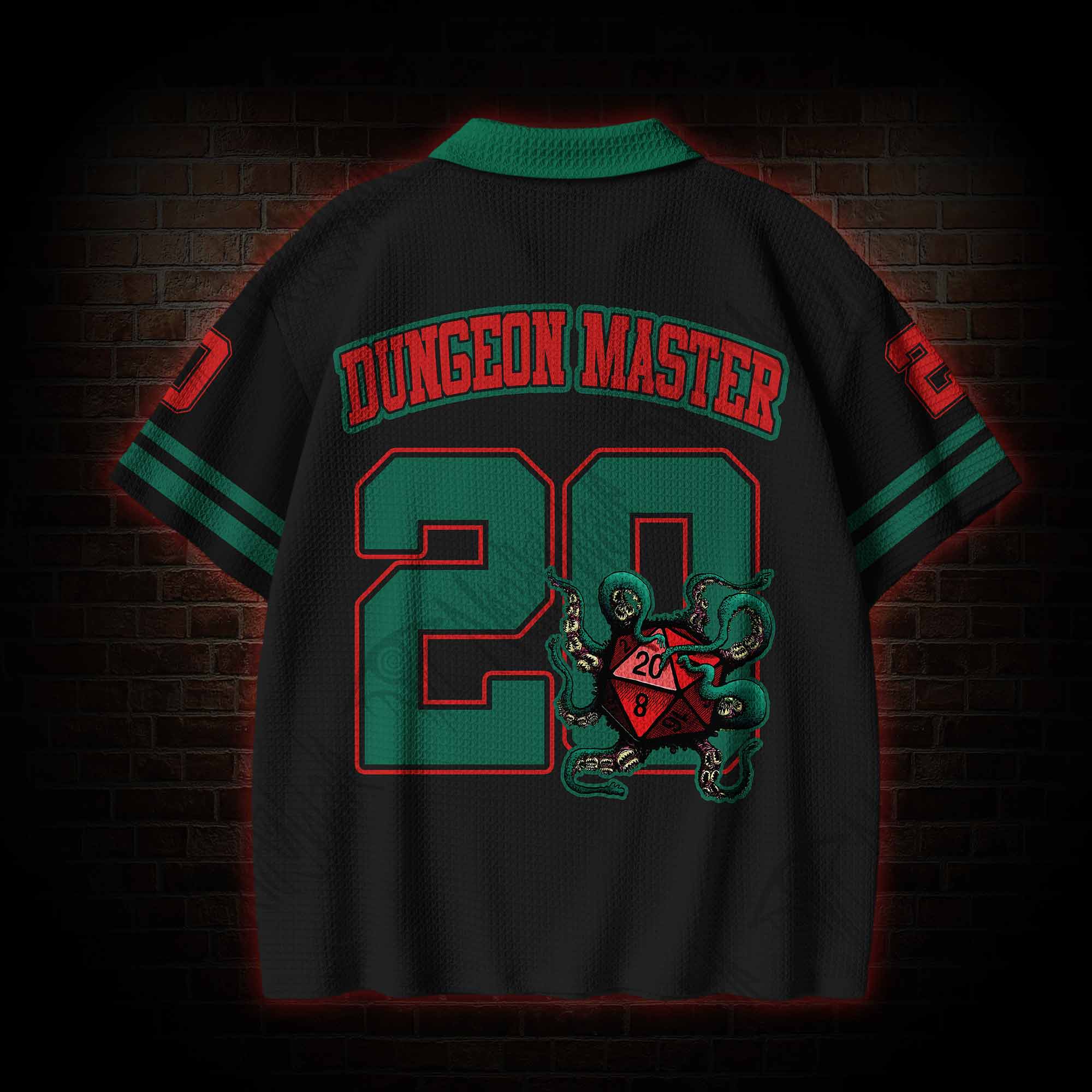 Critical Horror Crochet Knit Polo Shirt