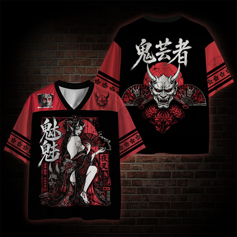 Oni Geisha Yokai Mesh Jersey