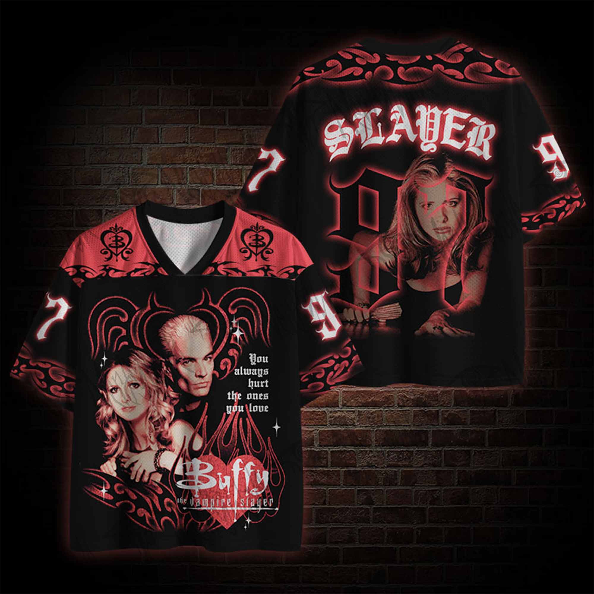 You always hurt the ones you love Mesh Jersey