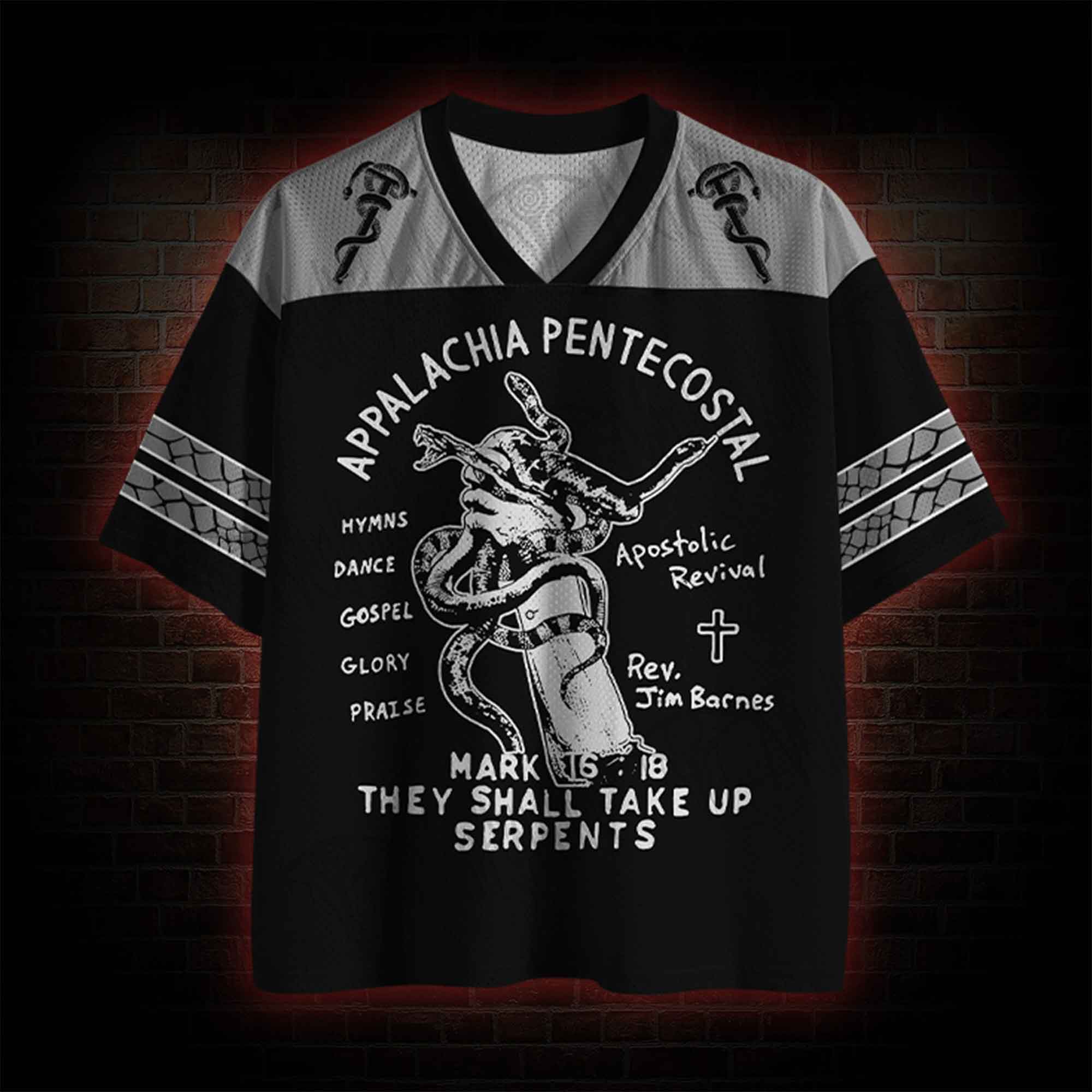 They Shall Take Up Serpents Mesh Jersey