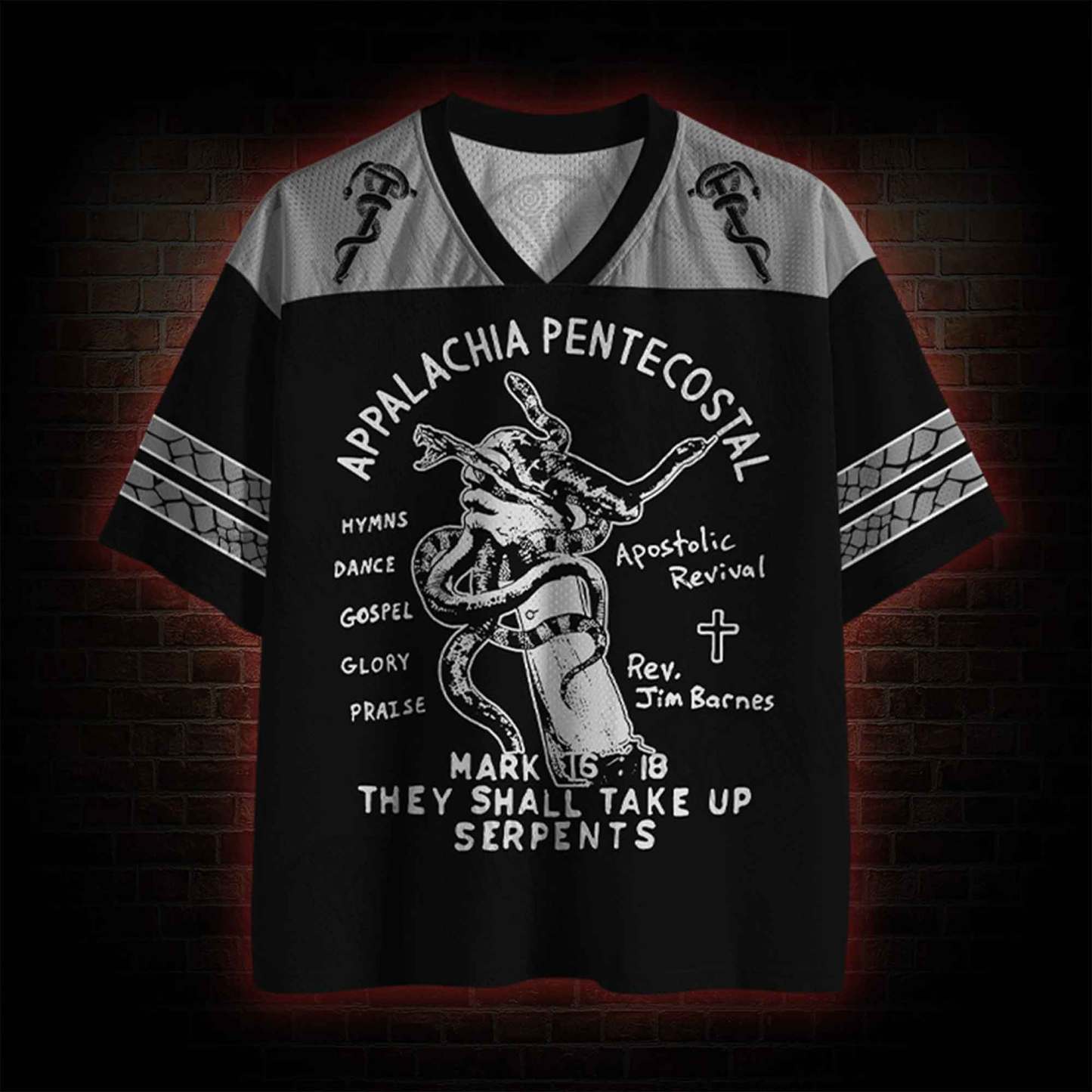 They Shall Take Up Serpents Mesh Jersey