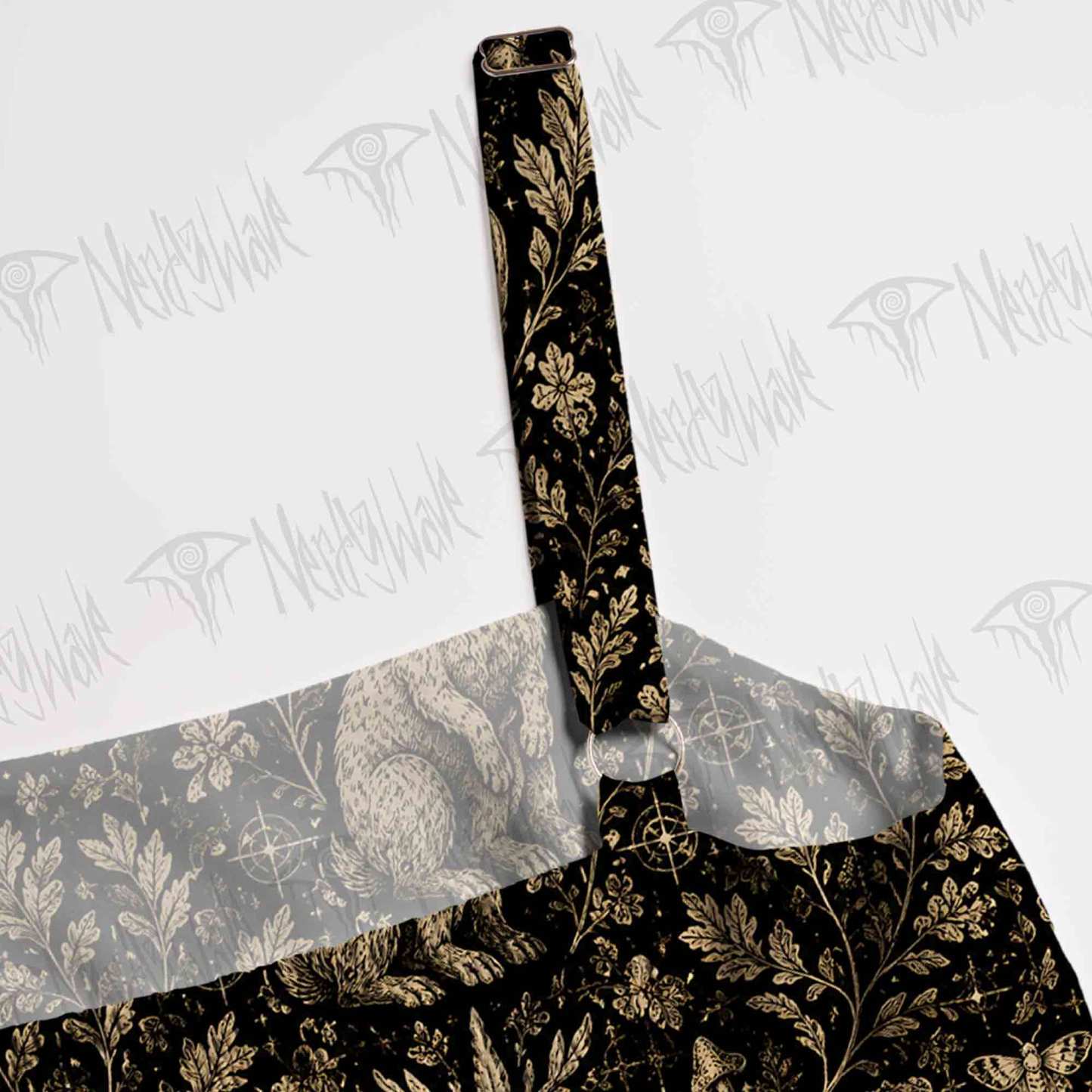 Jackalope Memento Mori Wide Straps Maxi Dress