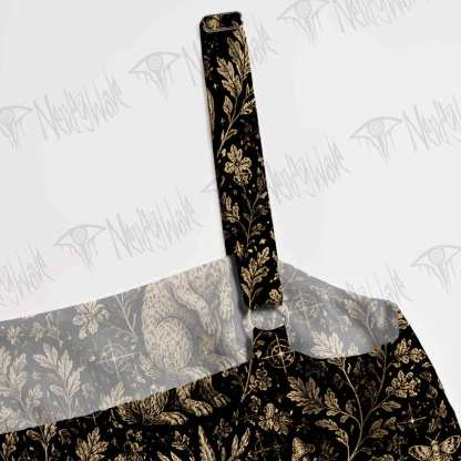 Jackalope Memento Mori Wide Straps Maxi Dress