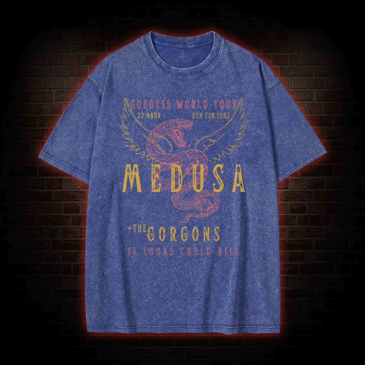 Medusa The Gorgons Washed T-shirt
