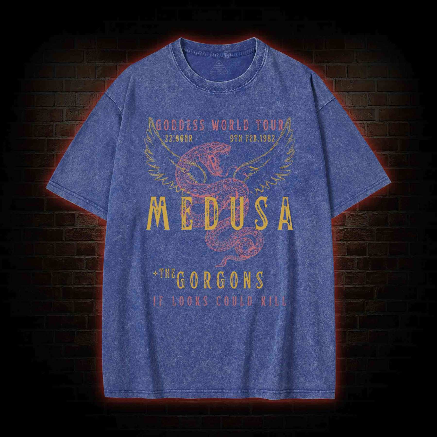 Medusa The Gorgons Washed T-shirt