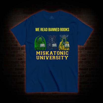 Banned Books Miskatonic University T-shirt