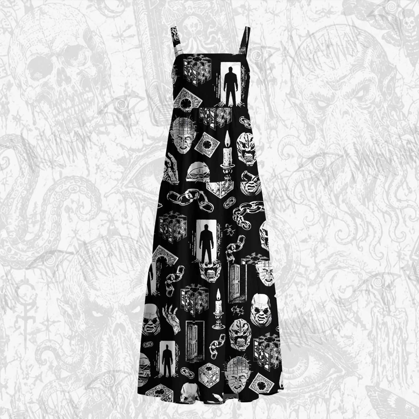It's A Waste of Good Suffering Cotton Wide Straps Maxi Dress