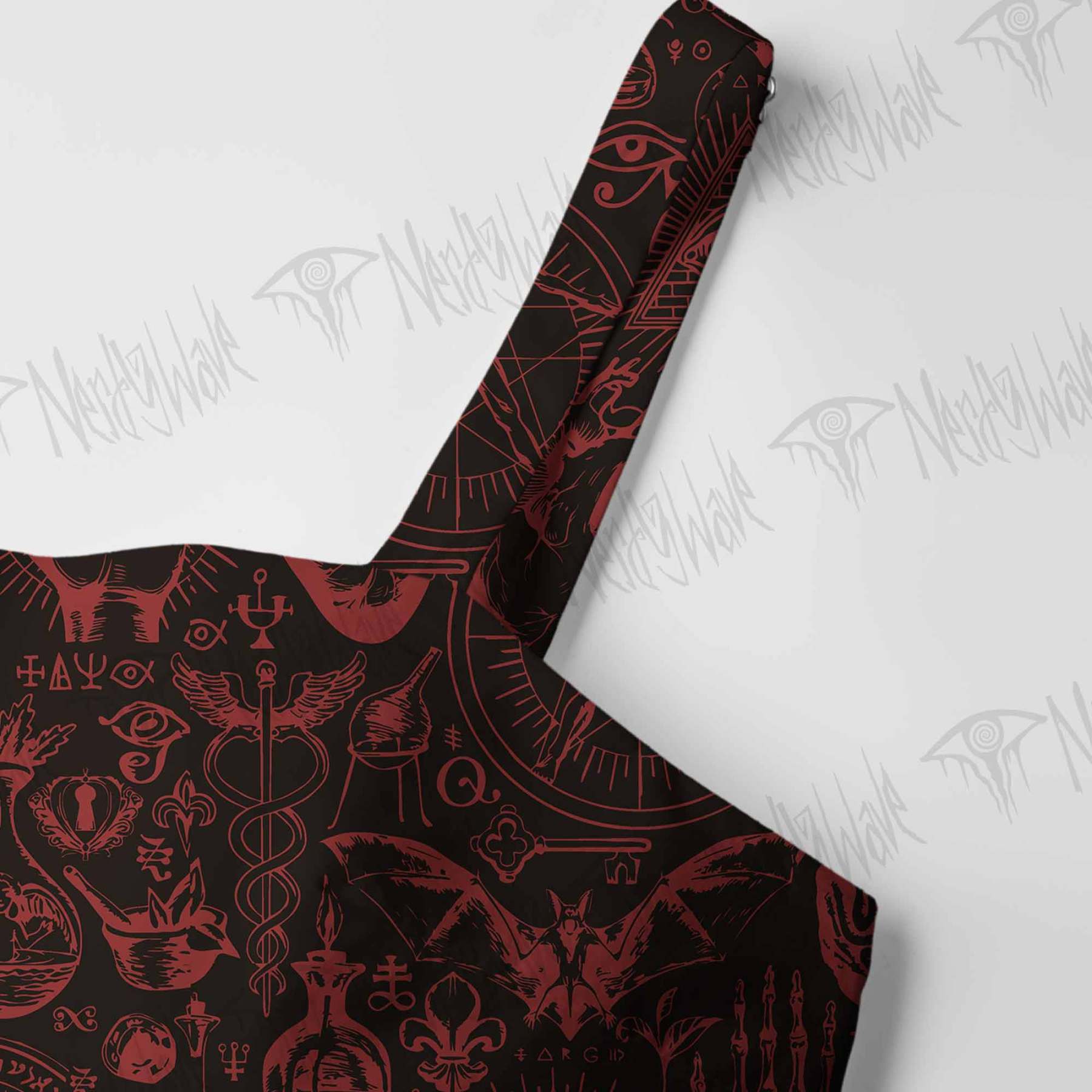 Occultism Cotton Wide Straps Maxi Dress