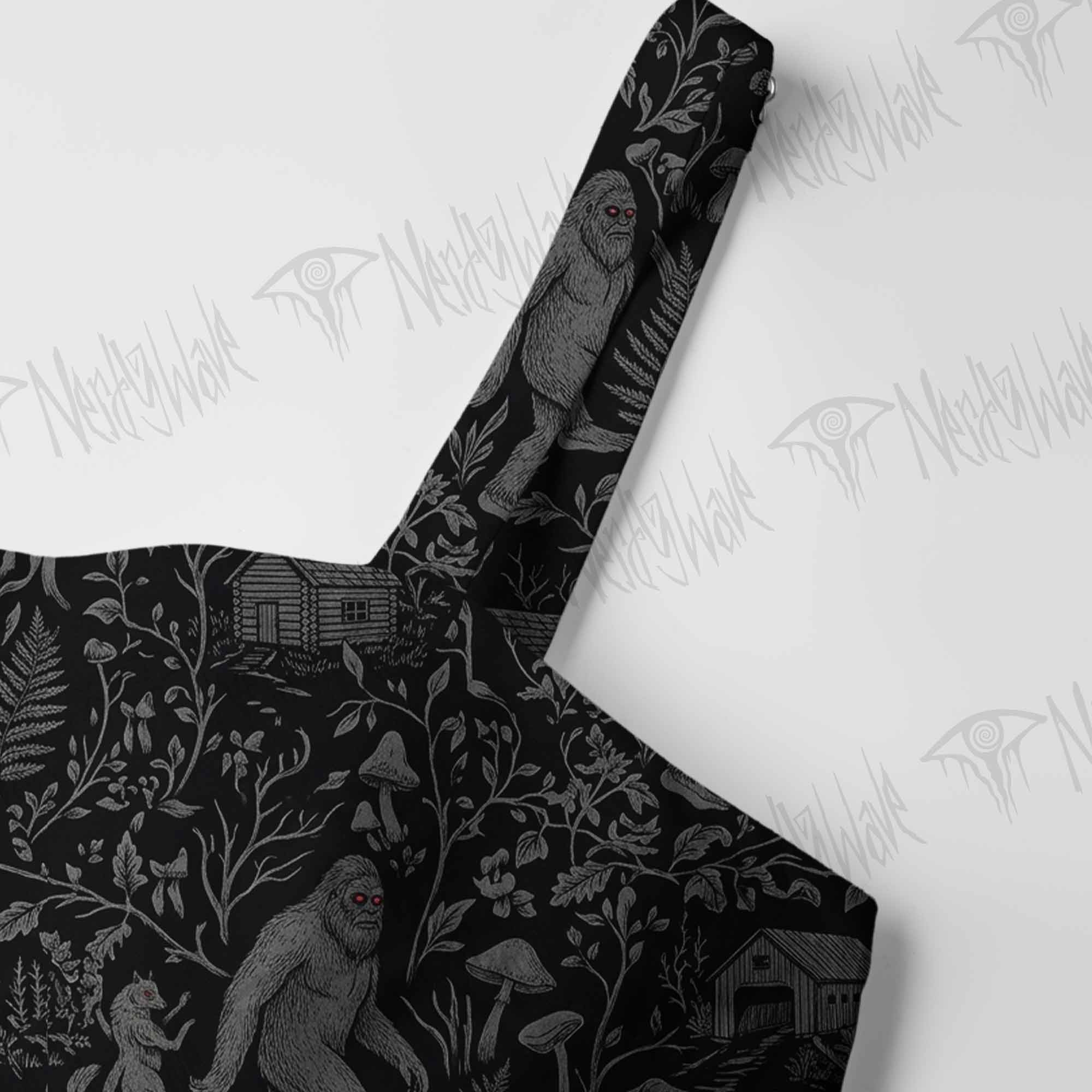 Cryptid Forest Cotton Wide Straps Maxi Dress