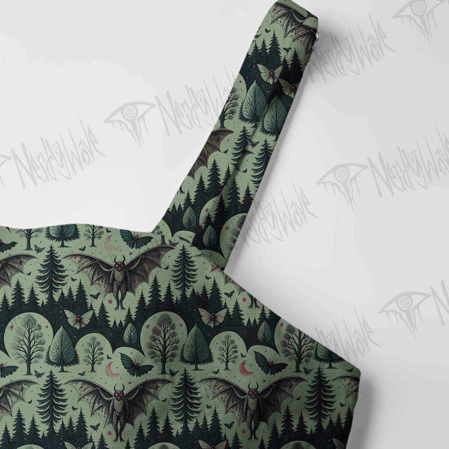 Home of the Mothman Cotton Wide Straps Maxi Dress