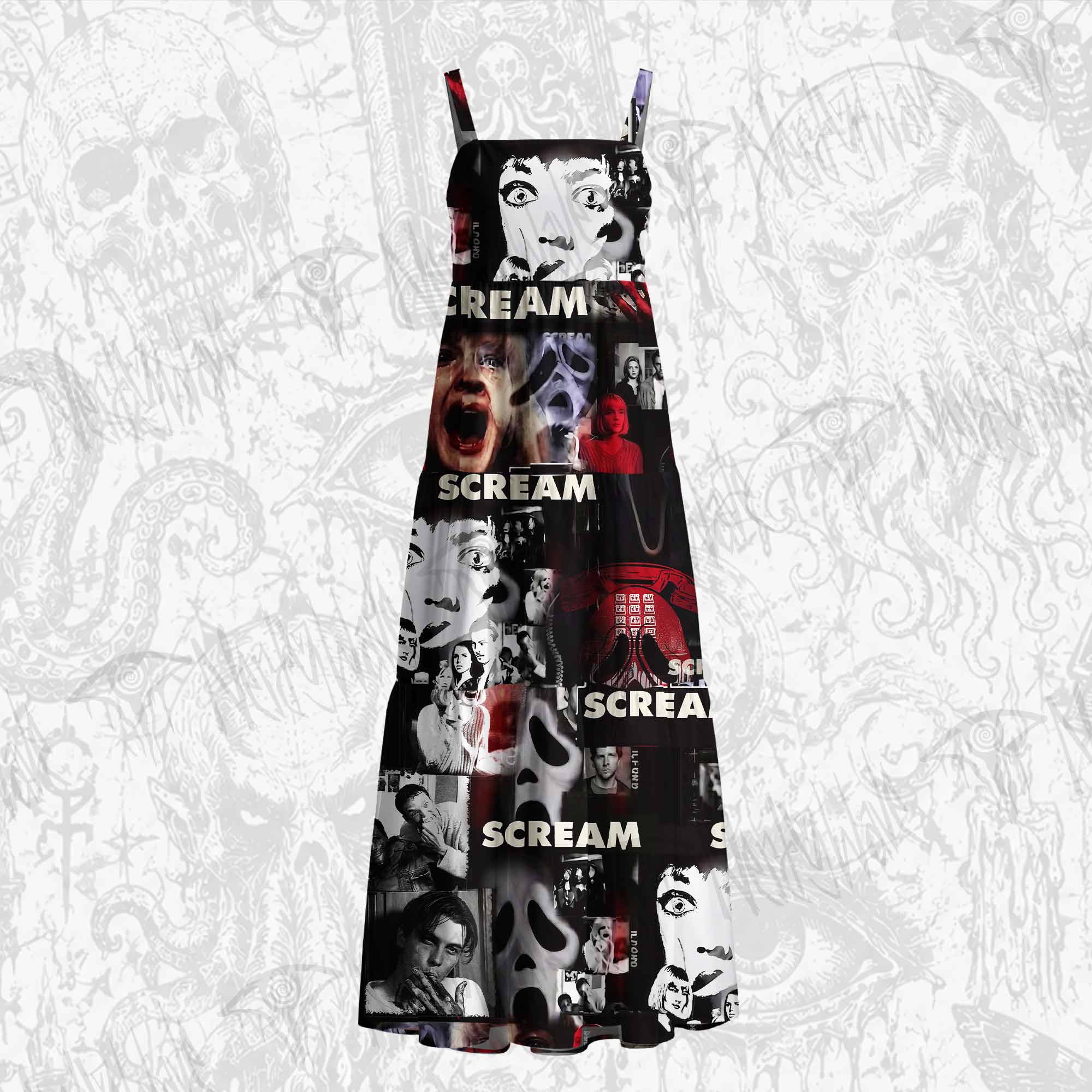 Never Answer the Phone Cotton Wide Straps Maxi Dress