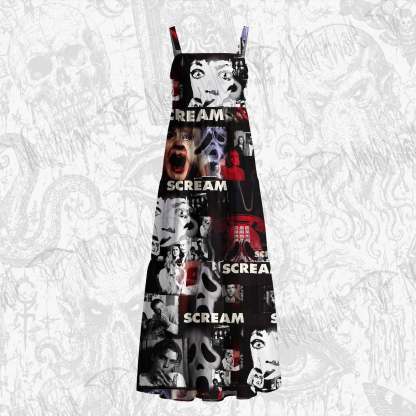 Never Answer the Phone Cotton Wide Straps Maxi Dress