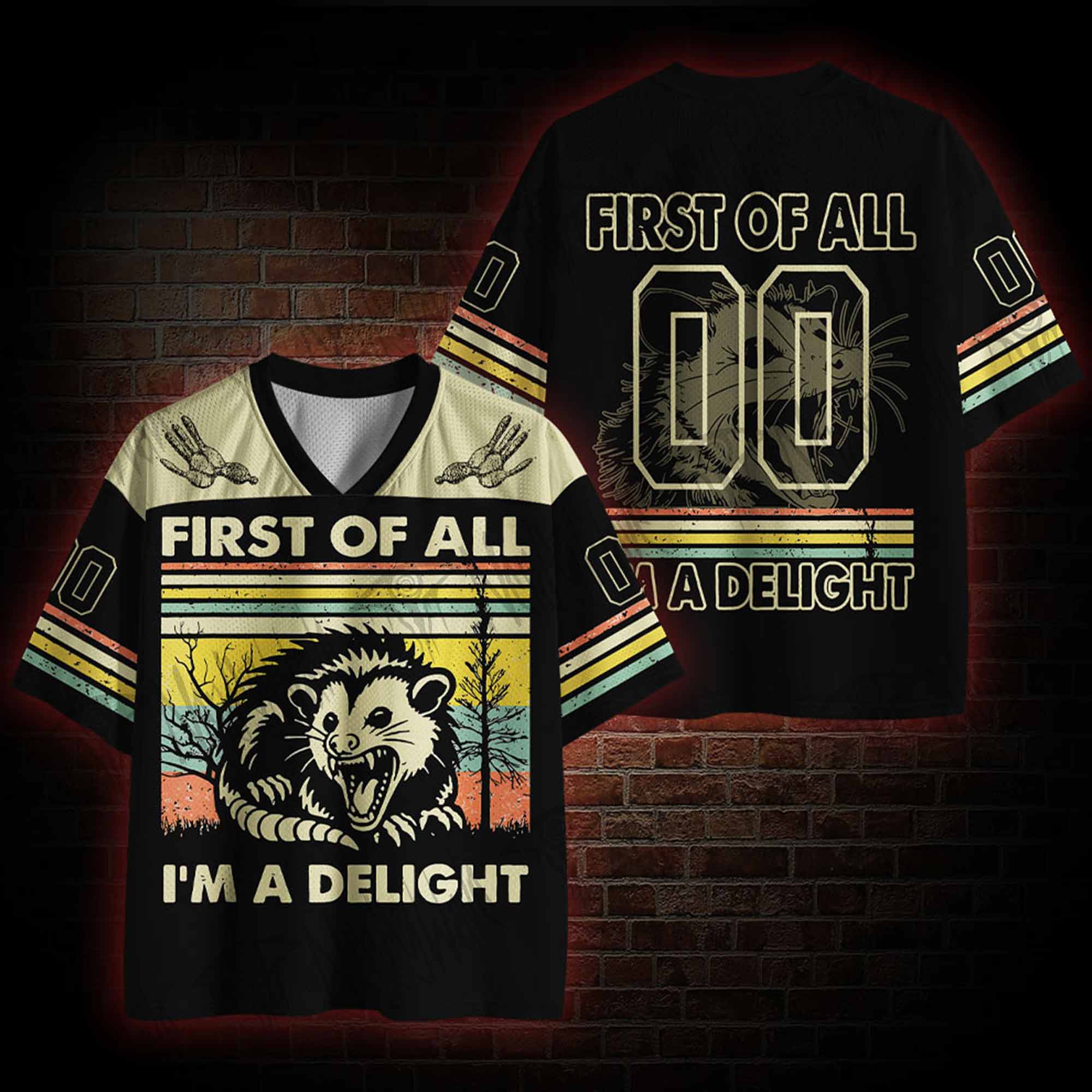 First of All I'm a Delight Mesh Jersey