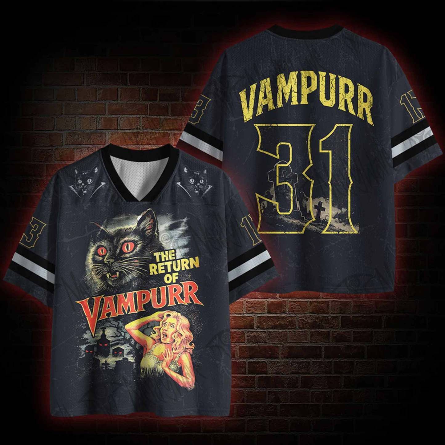 Vampire Cat Mesh Jersey