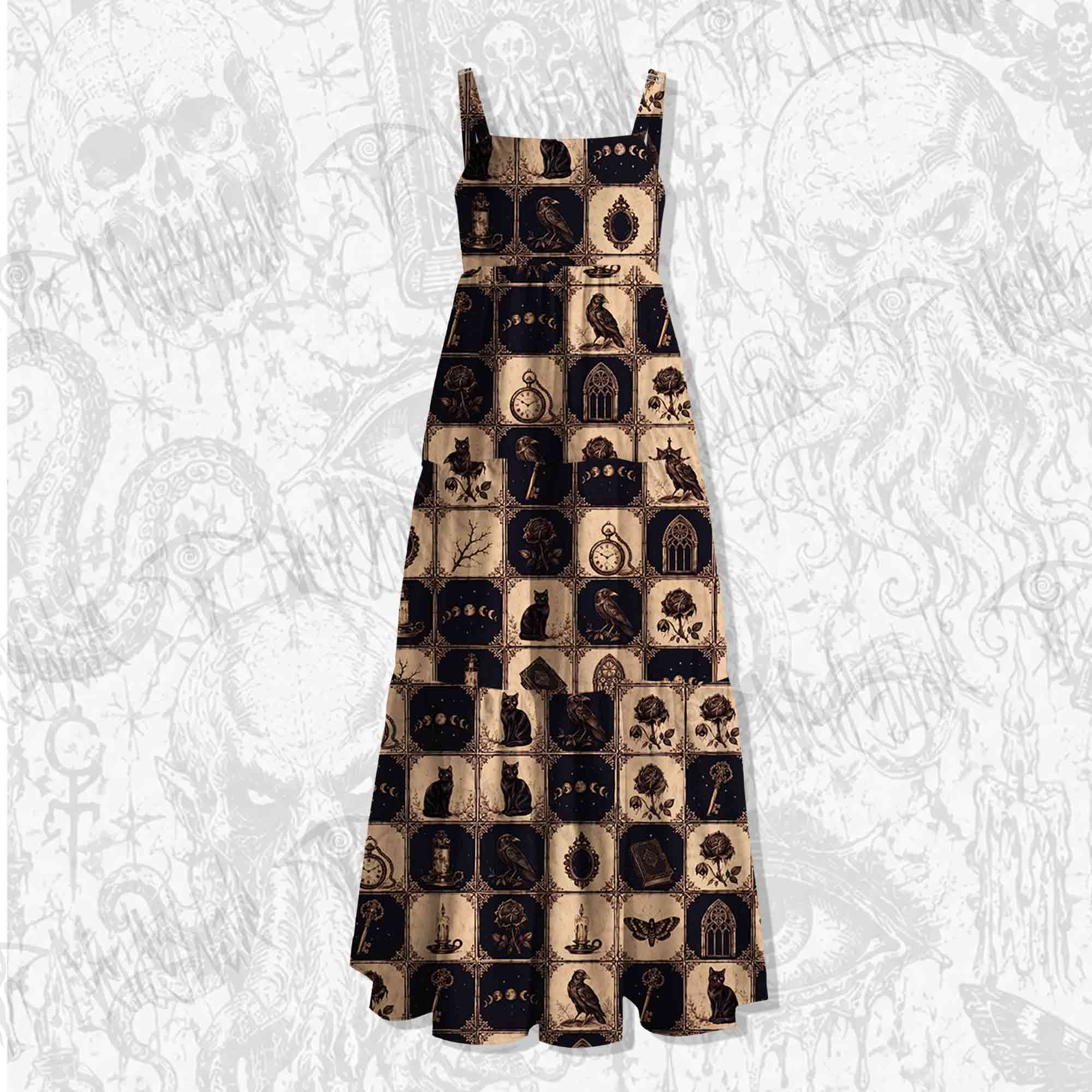 Witch's Cabinet Wide Straps Maxi Dress