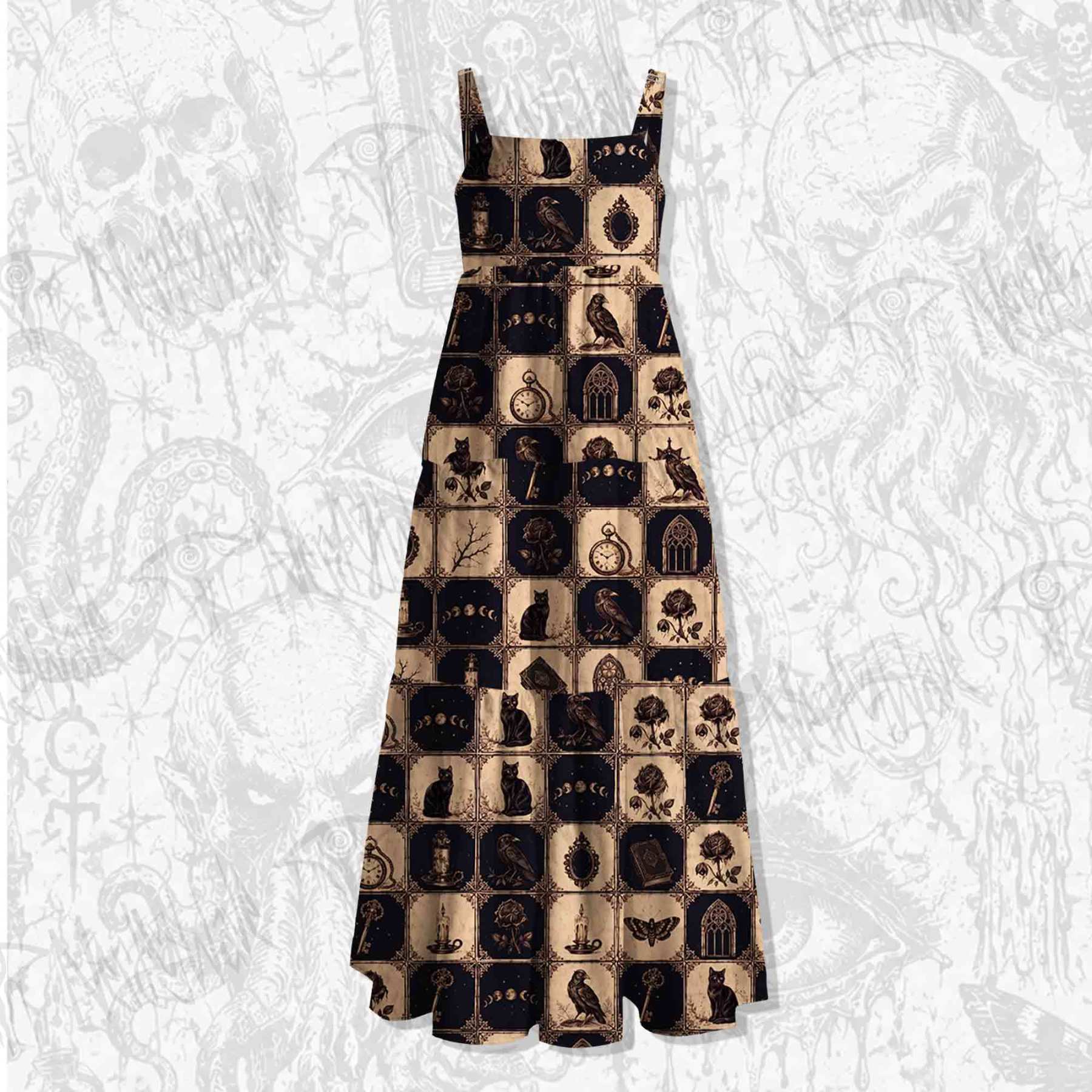 Witch's Cabinet Wide Straps Maxi Dress
