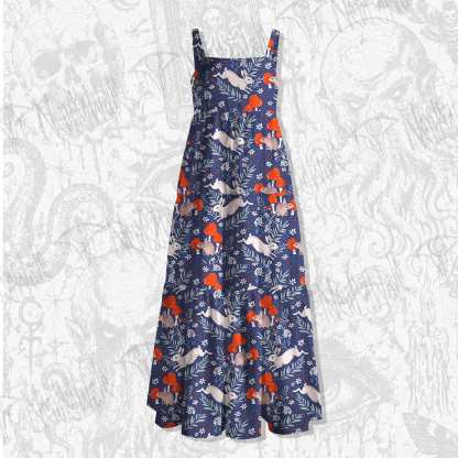 The Leaping Rabbit Wide Straps Maxi Dress