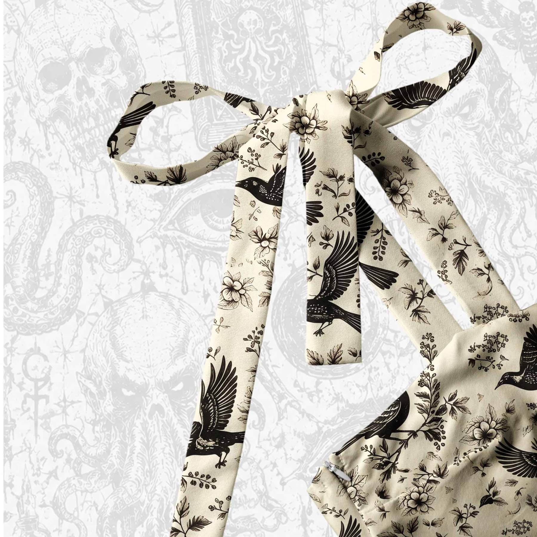 Raven's Meadow Tie Shoulder Maxi Dress