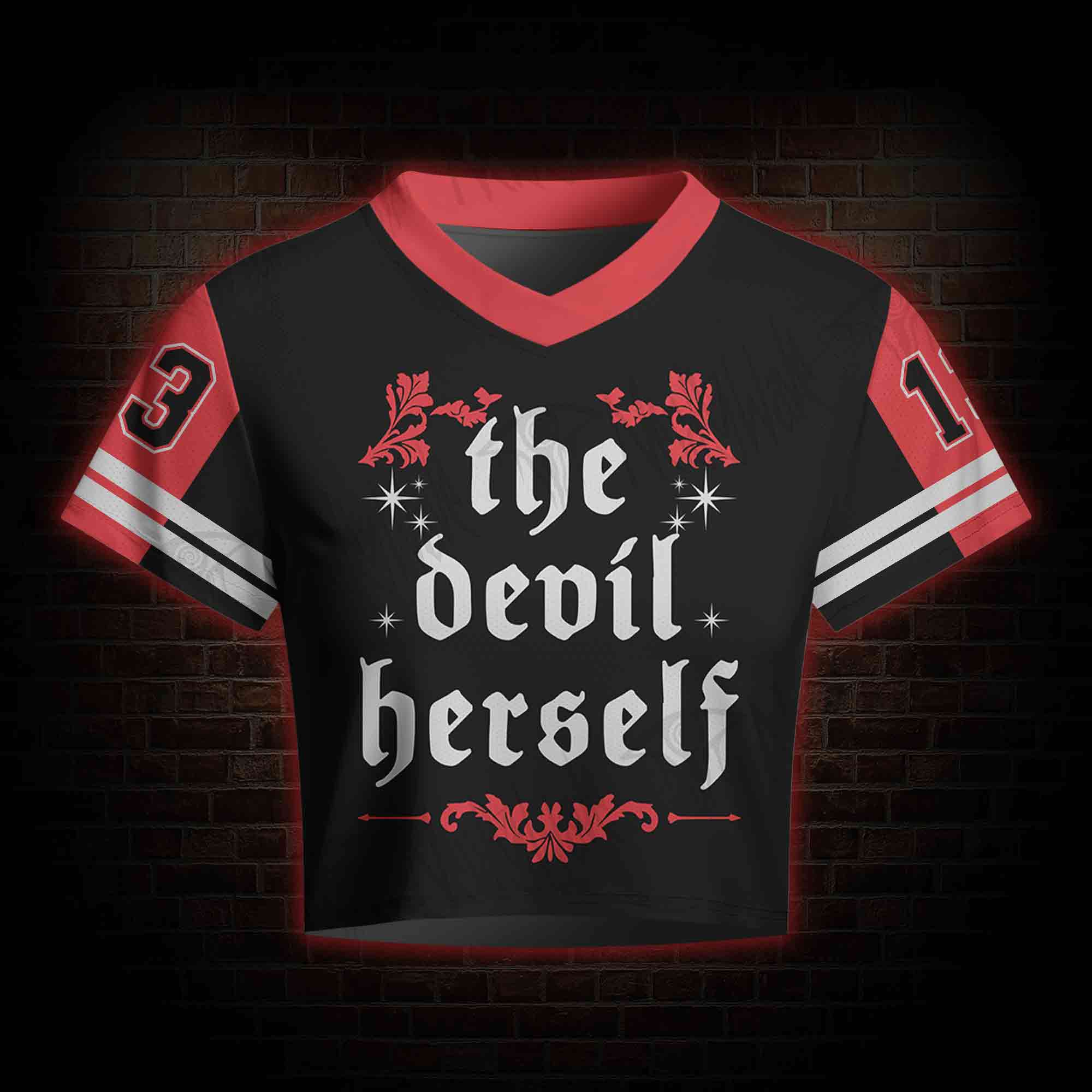 The Devil Herself Women's Cropped Mesh Jersey