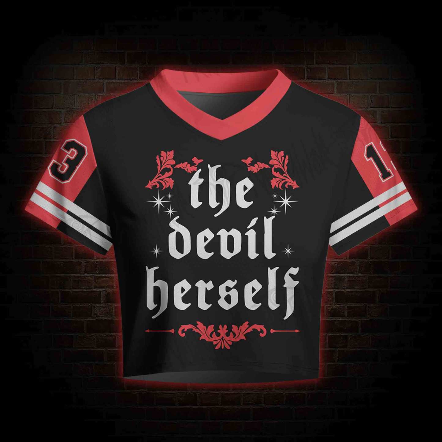 The Devil Herself Women's Cropped Mesh Jersey