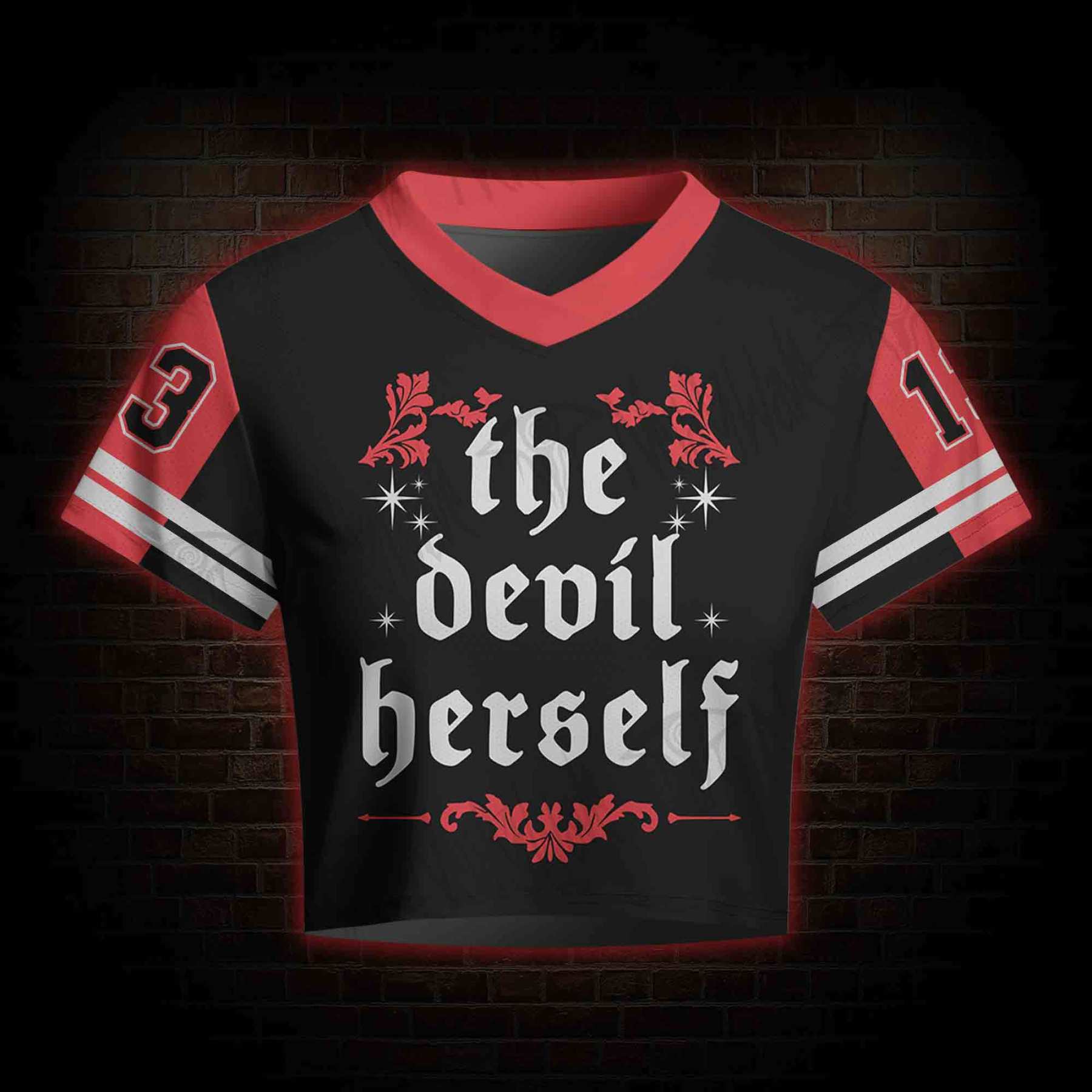 The Devil Herself Women's Cropped Mesh Jersey