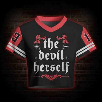 The Devil Herself Women's Cropped Mesh Jersey