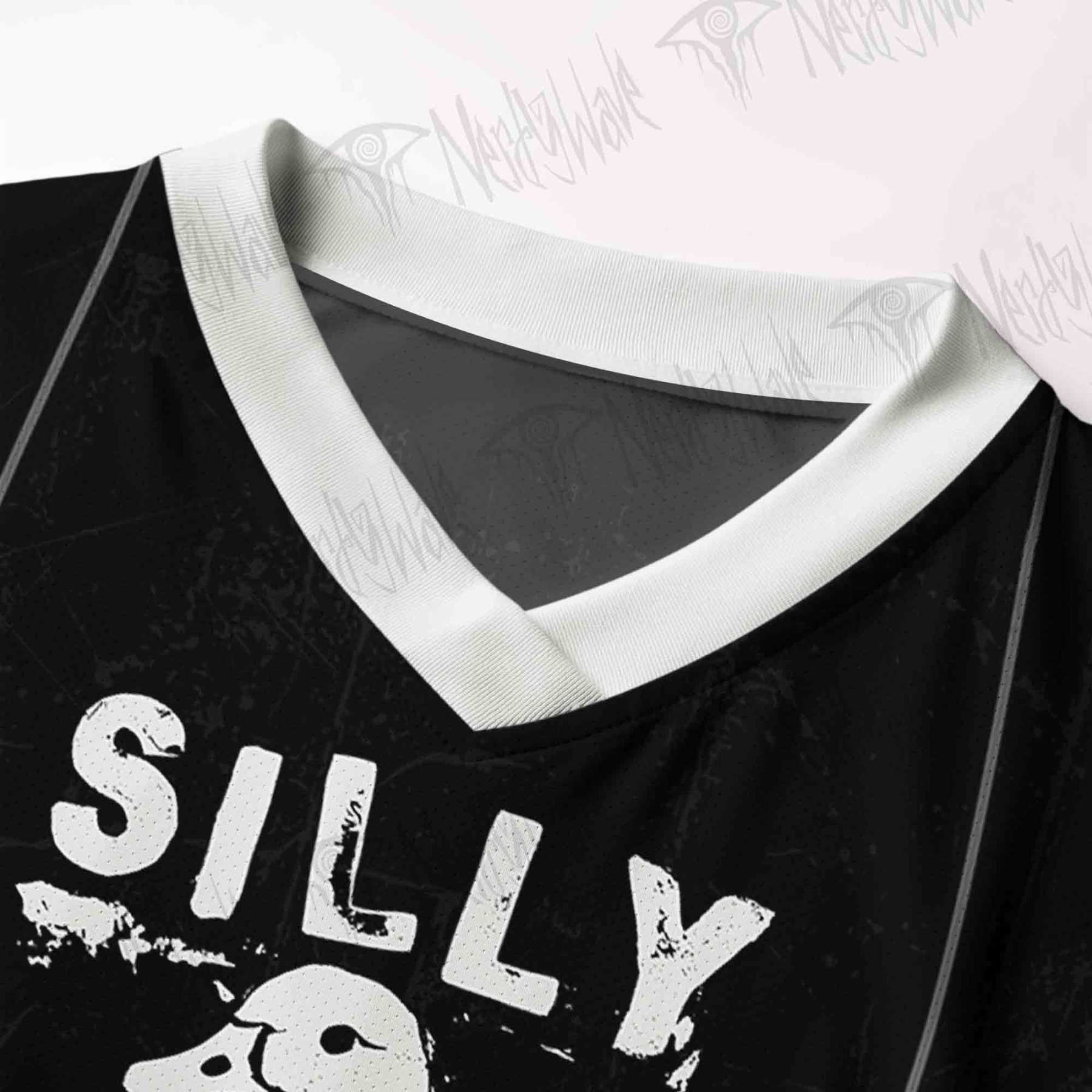 Meme Silly Duck Women's Cropped Mesh Jersey
