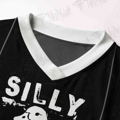 Meme Silly Duck Women's Cropped Mesh Jersey
