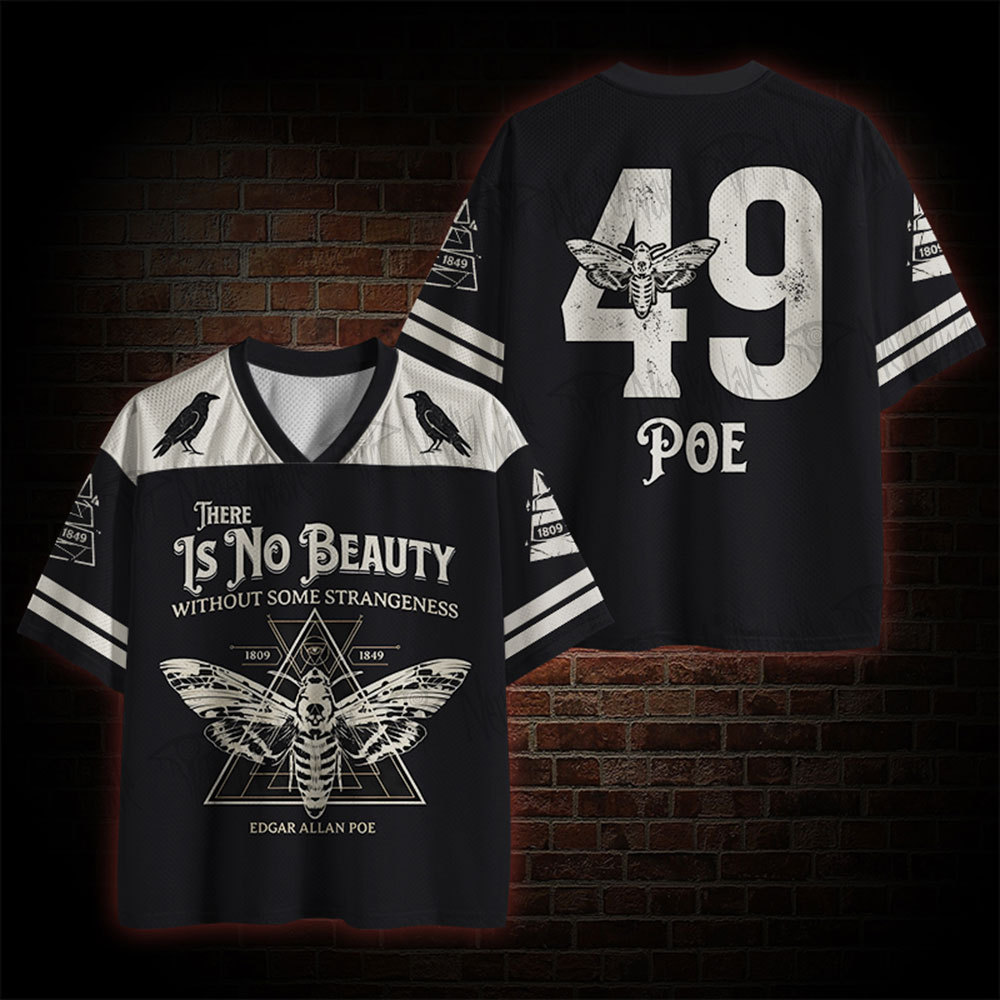 Gothic Crow Death's Head Moth Mesh Jersey