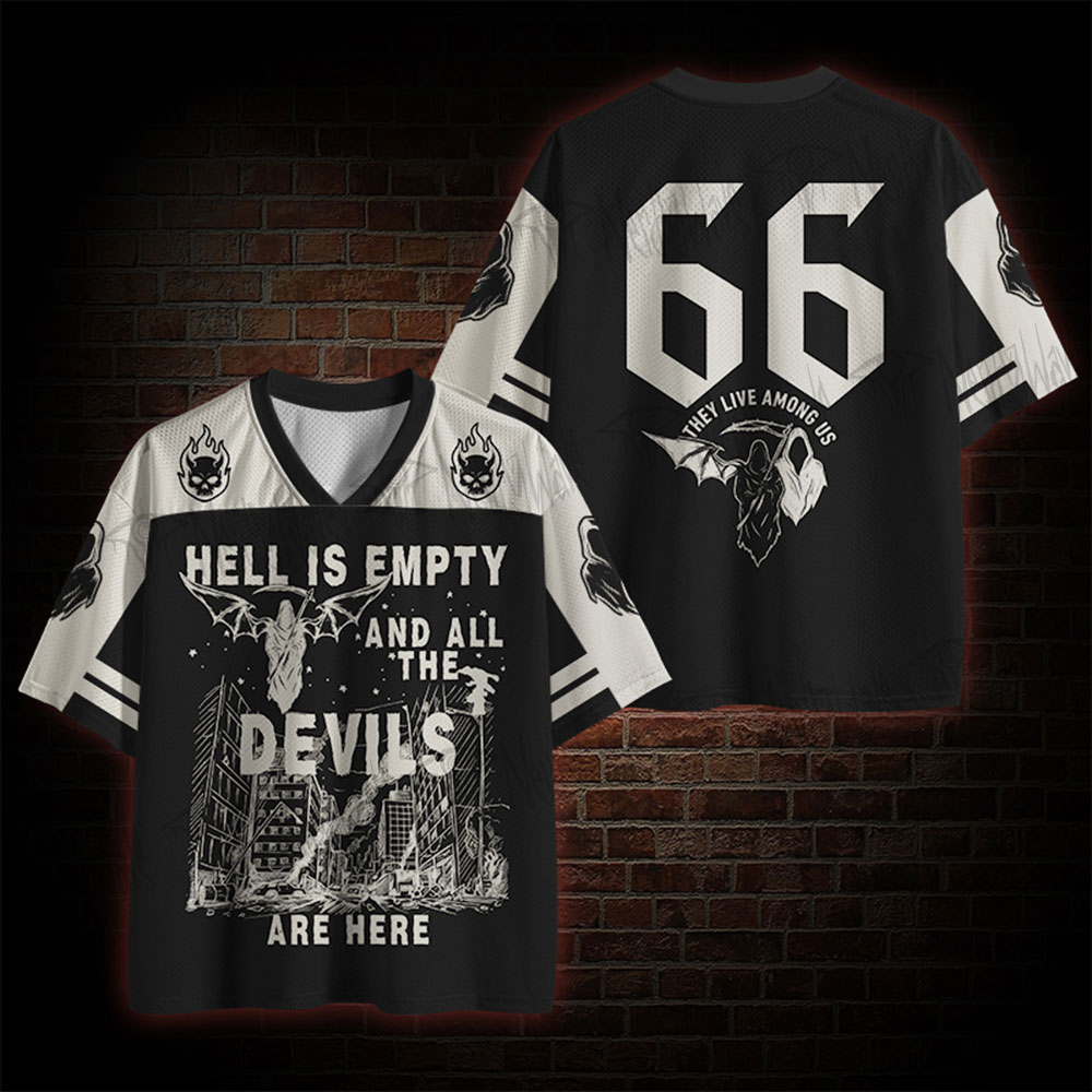 Hell is Empty and All The Devils are Here occult Mesh Jersey