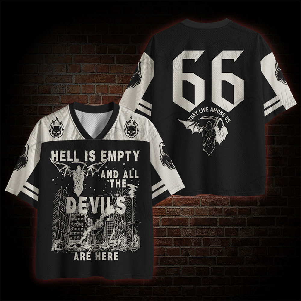 Hell is Empty and All The Devils are Here occult Mesh Jersey