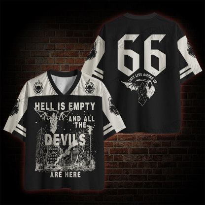 Hell is Empty and All The Devils are Here occult Mesh Jersey