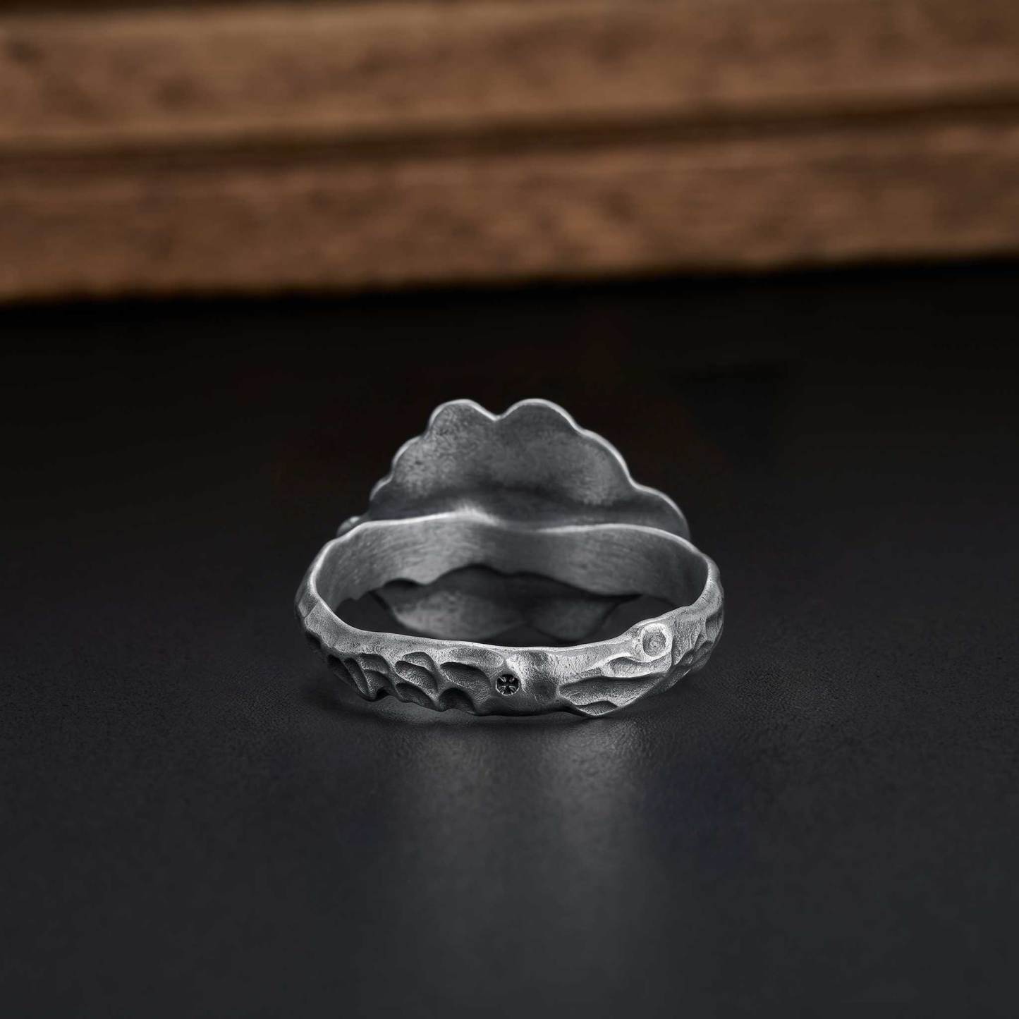 Gothic All Seeing Eye Silver Band Ring