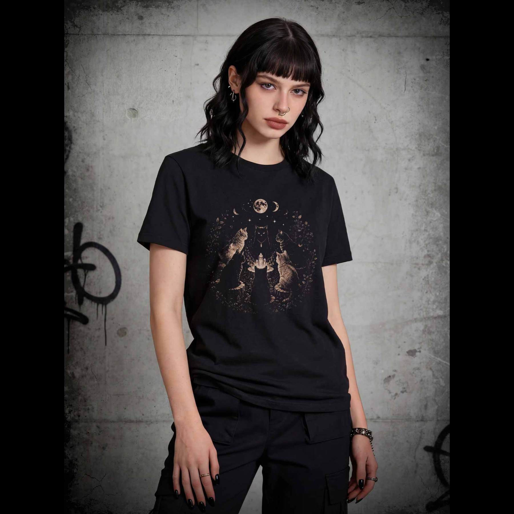 Cat Coven Meeting T-shirt
