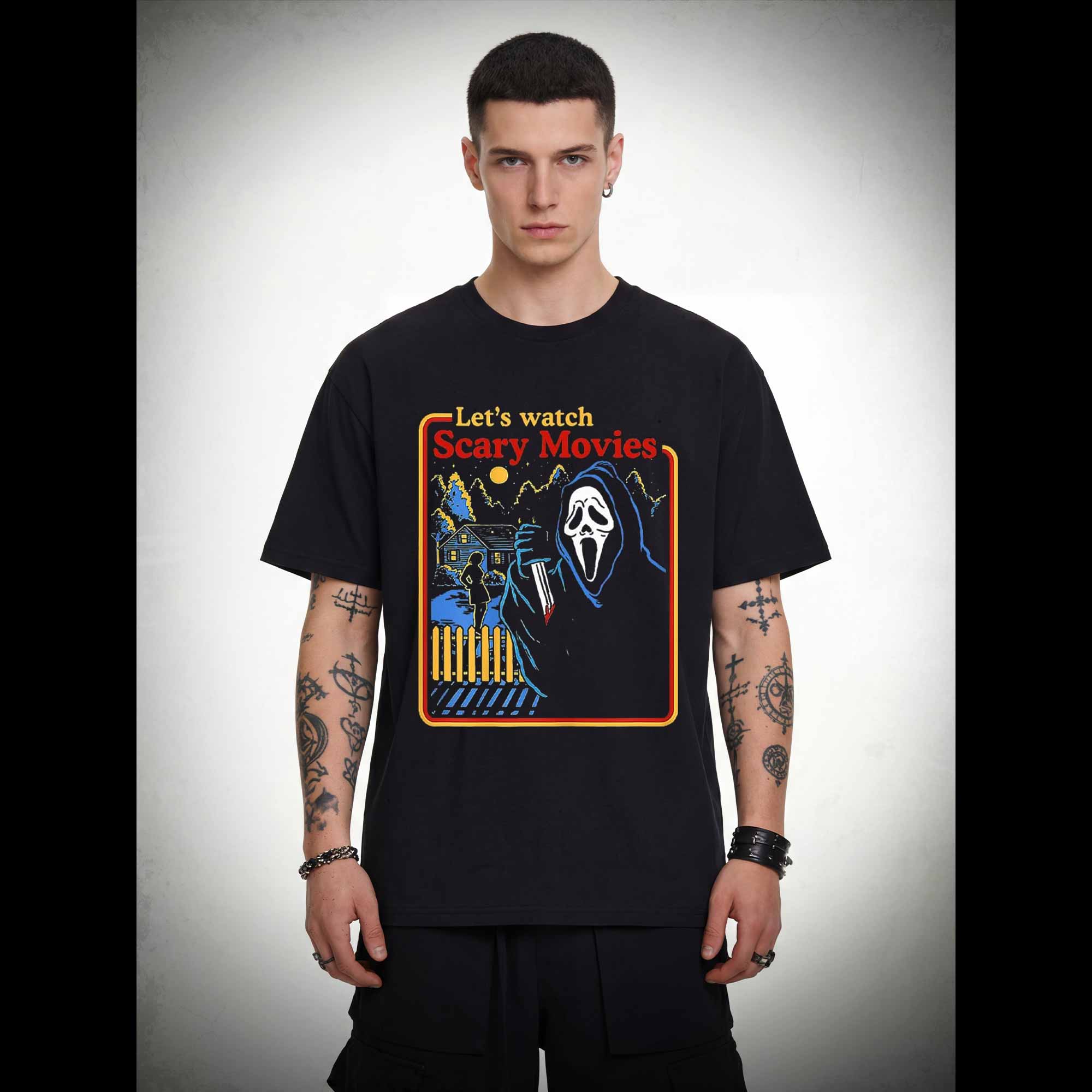 Let's Watch Scary Movies T-shirt