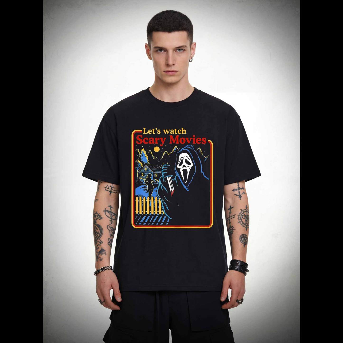 Let's Watch Scary Movies T-shirt