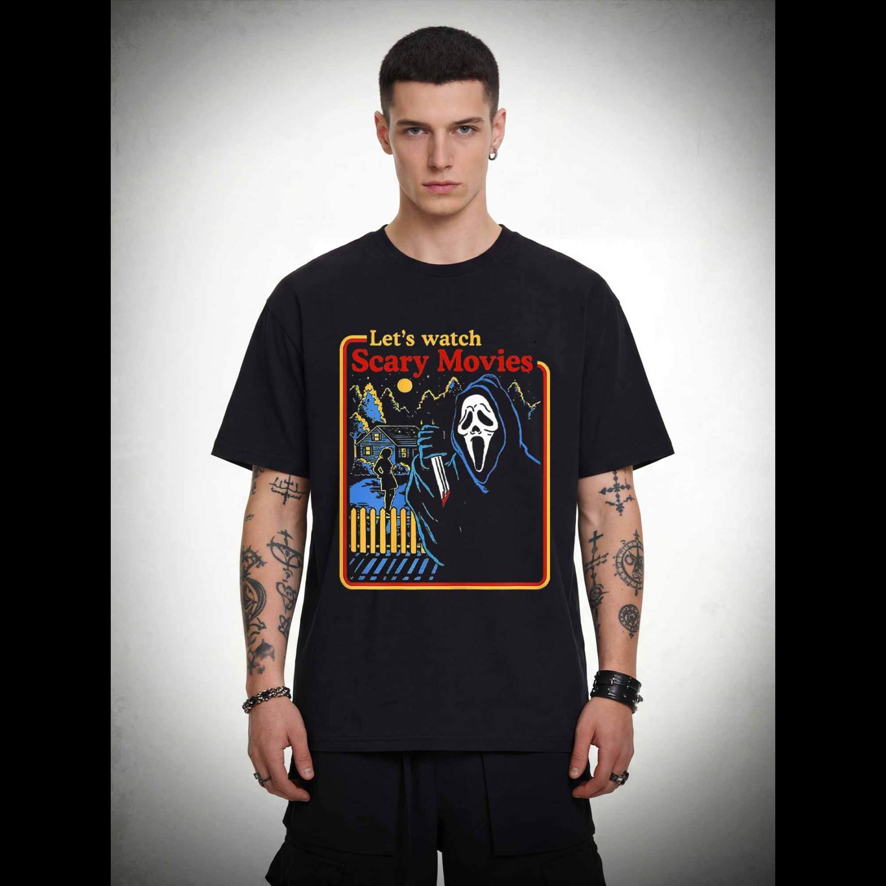 Let's Watch Scary Movies T-shirt