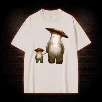Mushroom People Washed T-shirt