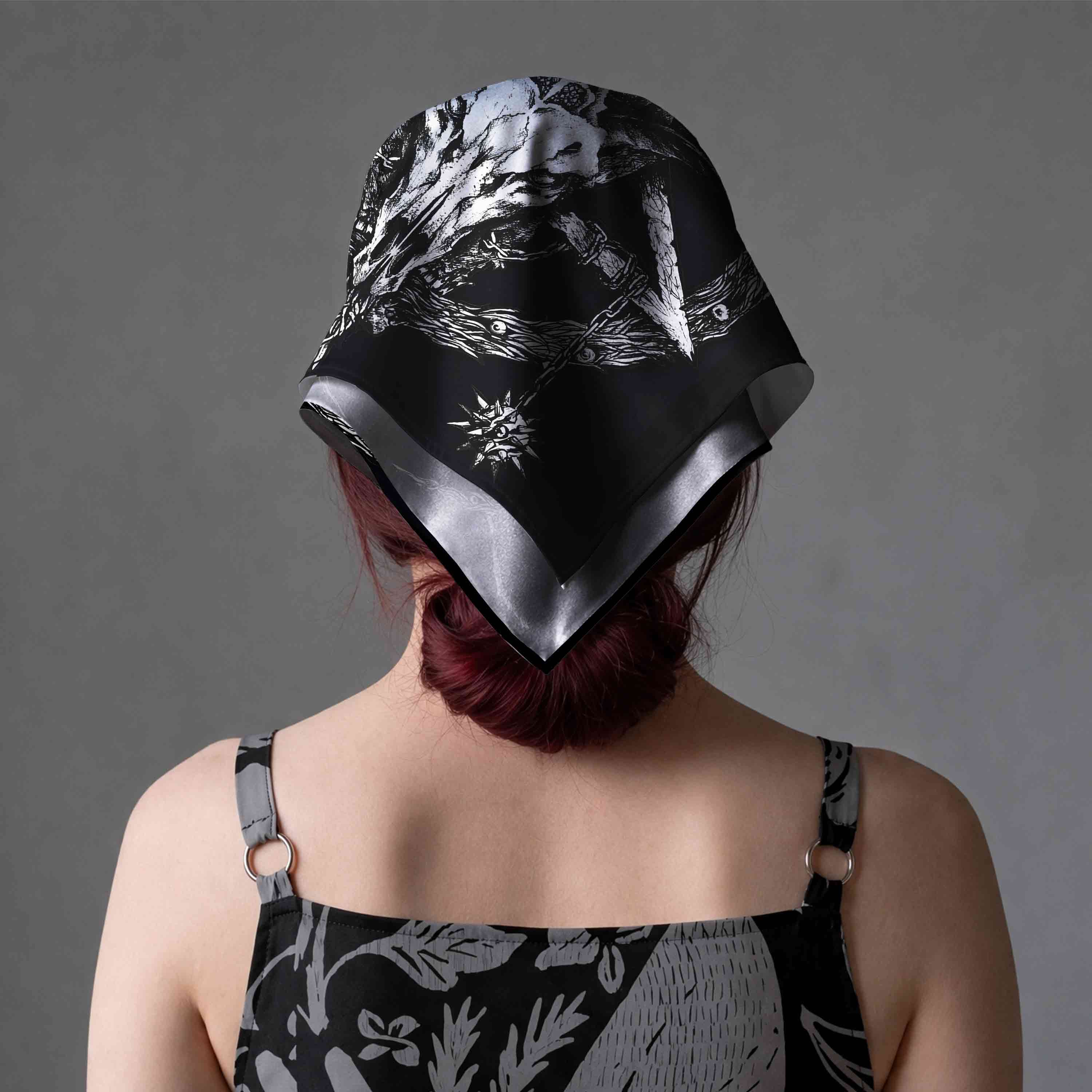 Baphomet Occult Square Scarf