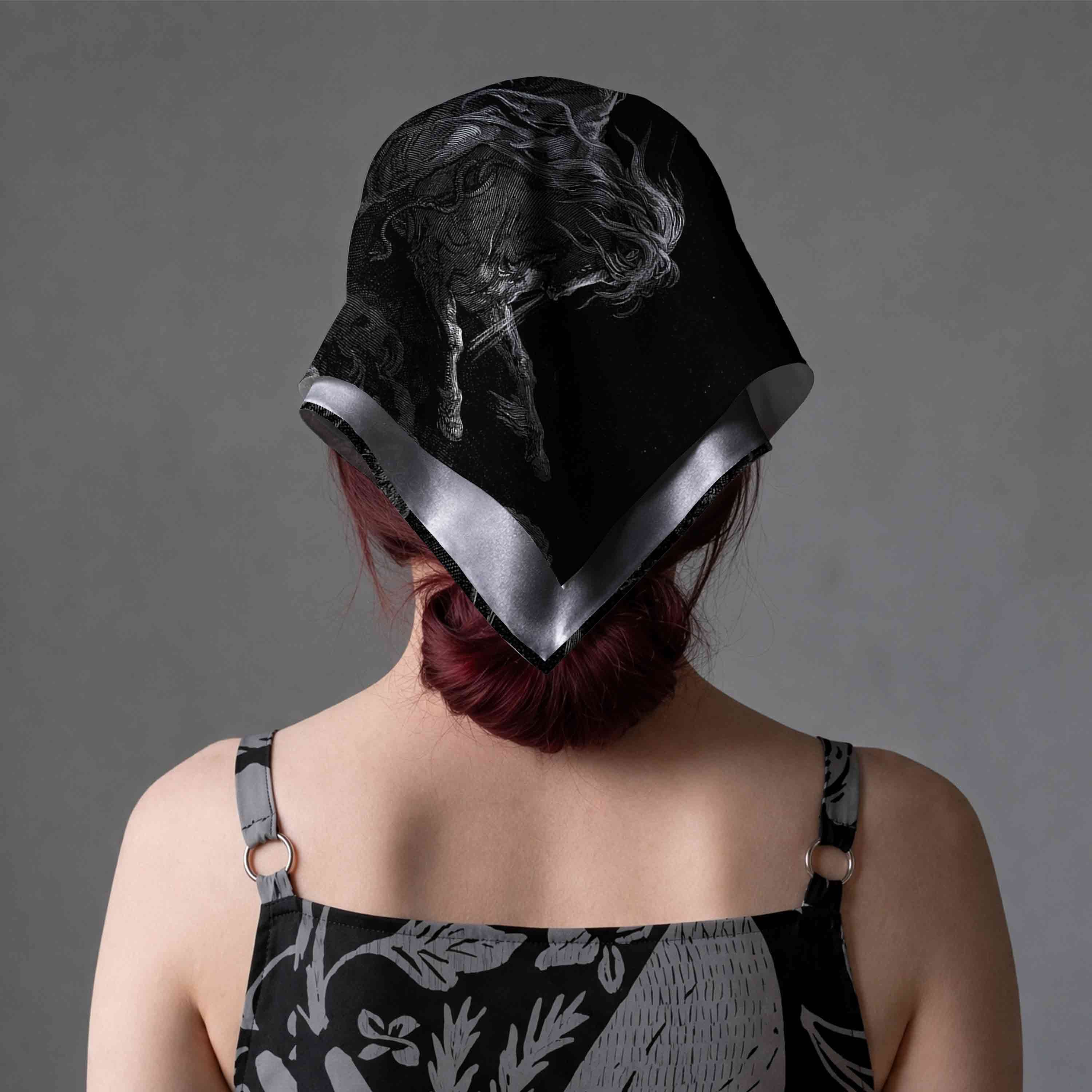 Death on the Pale Horse Square Scarf