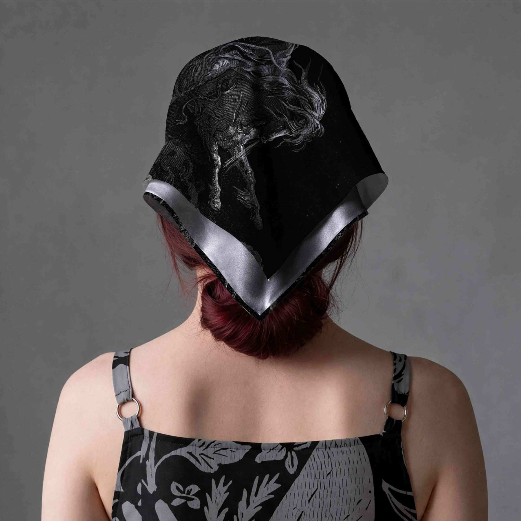 Death on the Pale Horse Square Scarf