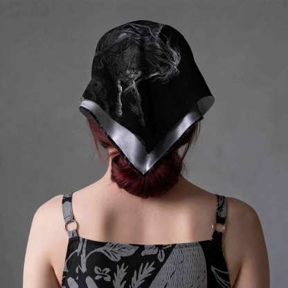 Death on the Pale Horse Square Scarf