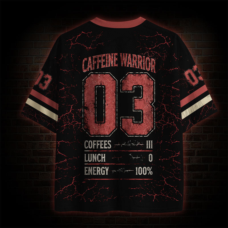 Three Coffee No Lunch Mesh Jersey