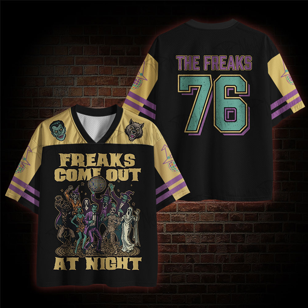 Freaks Come Out at Night Mesh Jersey