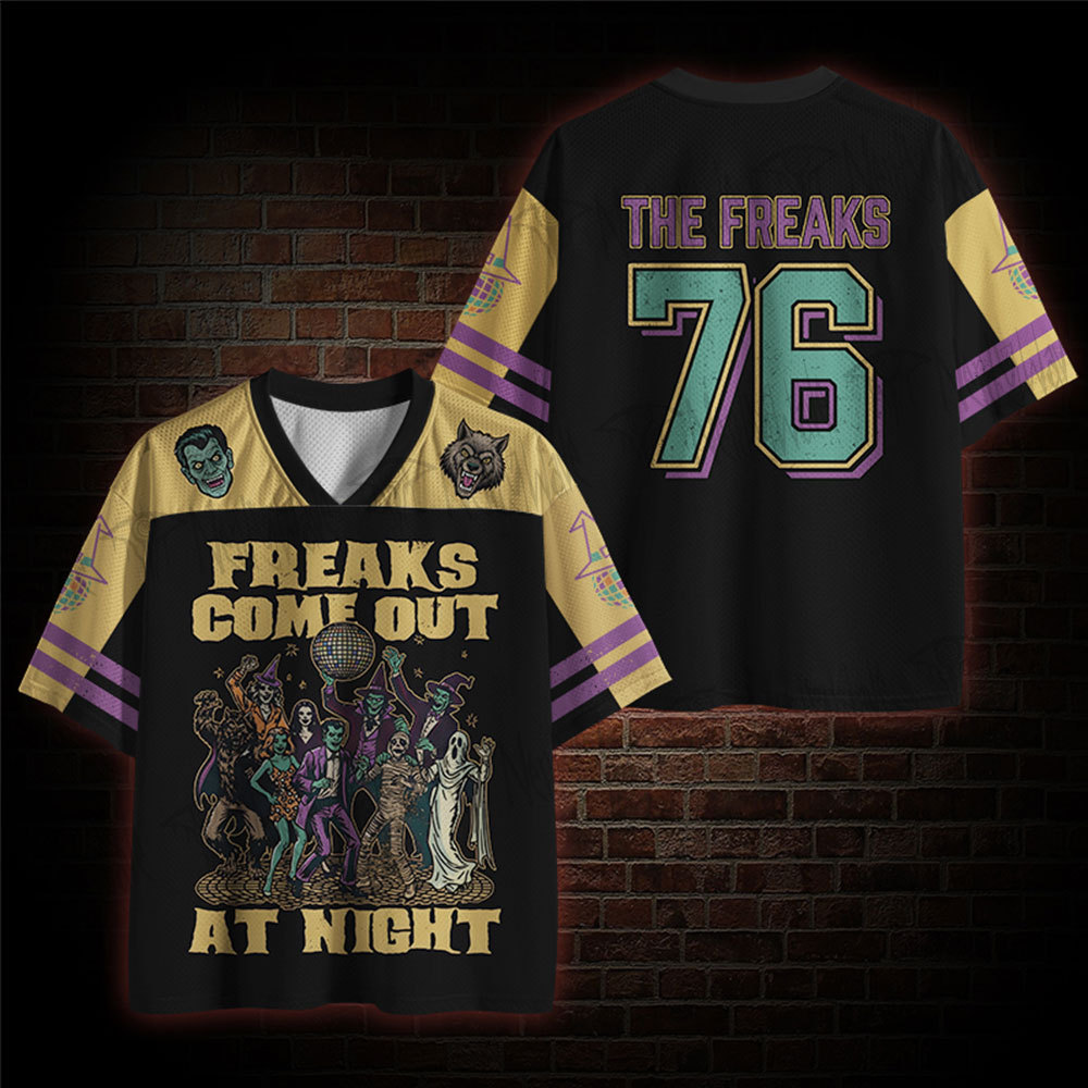 Freaks Come Out at Night Mesh Jersey